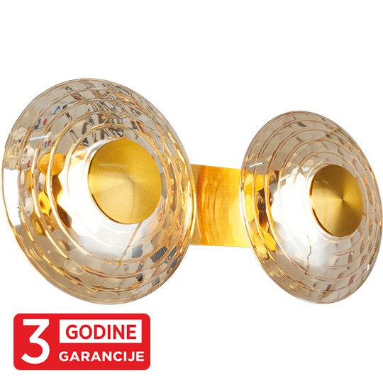 Zidna lampa staro zlato ECLIPTICA MAW9451-2 2x6W 3000K + amber LED 3Y