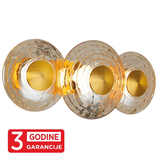 Zidna lampa staro zlato ECLIPTICA MAW9451-3 3x6W 3000K + amber LED 3Y
