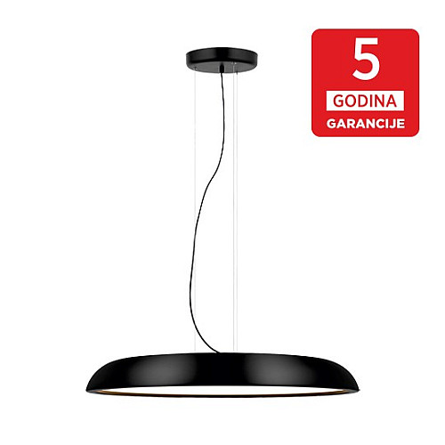 Visilica crna ARCADIA MPD750-800 B 91W 3000K peskareno LED 5Y Mitea Lighting