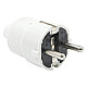 Utikač beli PVC 16A 250V dvopolni ravni, sa kontaktom za uzemljenje PM-301-W Mitea Electric