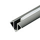 Aluminijumski profil za LED trake tamno sivi ugaoni 11.2x11.2x2000mm set sa difuzorom M603-GR