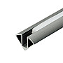 Aluminijumski profil za LED trake tamno sivi ugaoni 11.2x11.2x2000mm set sa difuzorom M603-GR