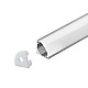 Aluminijumski profil za LED trake sivi ugaoni 8x8x2000mm set sa difuzorom MA7979-A
