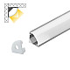 Aluminijumski profil za LED trake sivi ugaoni 8x8x2000mm set sa difuzorom MA7979-A