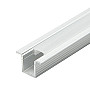 Aluminijumski profil za LED trake sivi 9x13.4x2000mm ugradni sa difuzerom 2m MA079