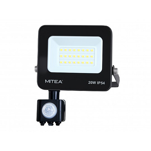 SMD ECO LED reflektor crni 6500K sa senzorom 20W IP54 M490020-RLS-C6