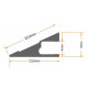 Aluminijumski profil za LED trake sivi 22.8x8x2000mm sa difuzerom 2m MA060 Mitea Lighting