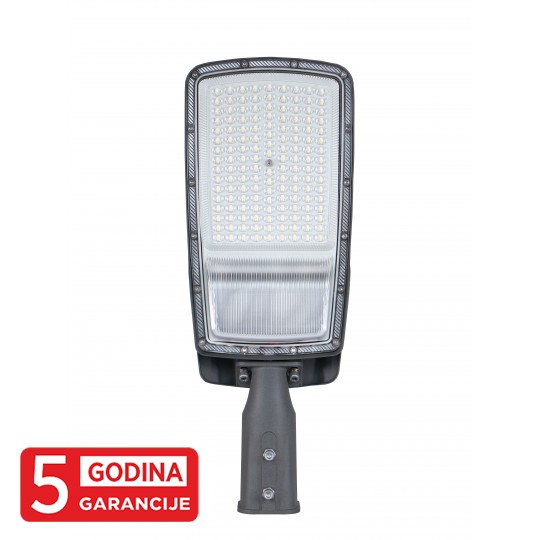 LED ulična svetiljka zglobna siva 100W 6500K IP65 5Y M431100-S