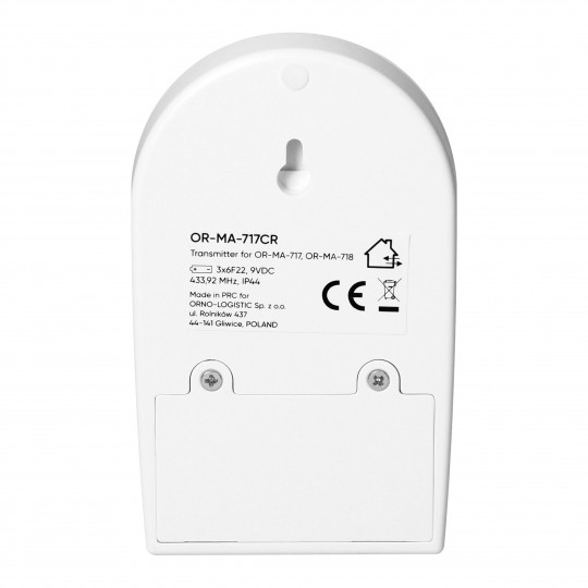 Wireless mini alarm sa senzorom pokreta i sirenom IP44 90Db home OR-MA-717 Orno