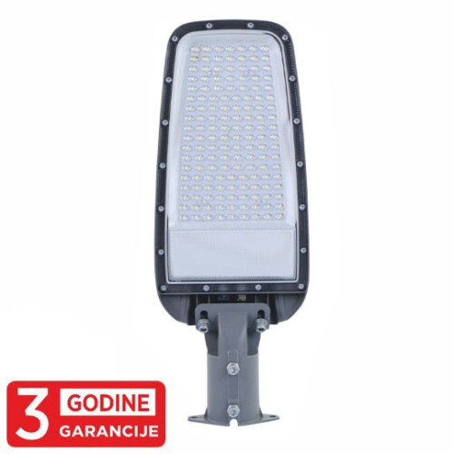 LED ulična svetiljka zglobna siva 100W 6500K IP65 M430100-S3