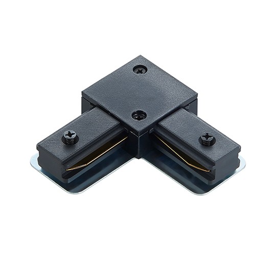 Konektor za monofazni šinski reflektor crni PVC M-2TRACK-L-B