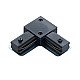 Konektor za monofazni šinski reflektor crni PVC M-2TRACK-L-B