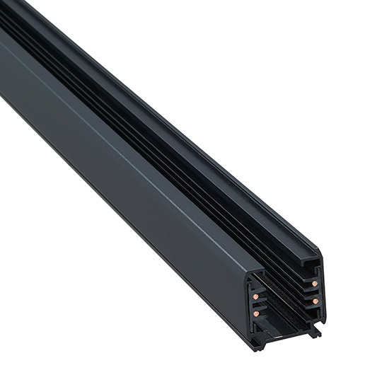 Trostepena aluminijumska šina crna za šinski reflektor 1m M-4TRACK-1M-B