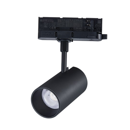 Trostepeni šinski reflektor crni LED 20W 3CCT 3000/4000/6000K 60x115mm IP20 M205051-B