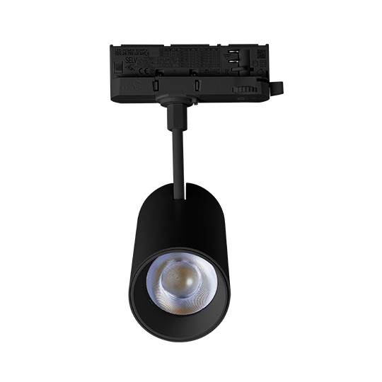Trostepeni šinski reflektor crni LED 30W 3CCT 3000/4000/6000K 70x155mm IP20 M205052-B