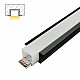 Aluminijumski profil za LED trake crni ugradni set sa difuzorom IP65 13x25x2000mm MA605-C-FS