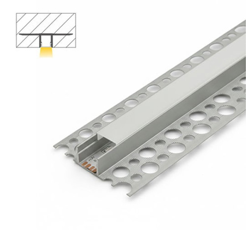 Aluminijumski profil za LED trake sivi ugradni set sa difuzorom 13x55x2000mm M5513