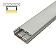 Aluminijumski profil za LED trake sivi nadgradni set sa difuzorom 10x30x2000mm M3010-A