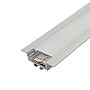 Aluminijumski profil za LED trake beli ugradni set sa difuzorom i žabicama 13.5x42x2000mm M3010-UZ-W