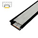 Aluminijumski profil za LED trake crni ugradni set sa difuzorom 10x41x2000mm M3010-U-C