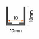 MA10x10 Aluminijumski neon profil za LED trake MLI IP65 10x10x2000mm bez difuzera 2m