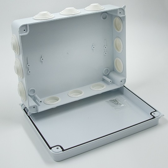 Razvodna kutija sa gumenom zaptivkom (12 uvodnica) IP65 ME-K255x200x80mm