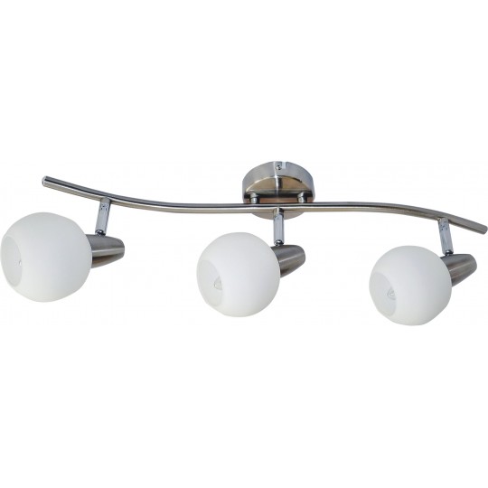 Spot lampa saten nikl 40W šina 3xE14 M130530