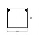 Kablovski kanal PVC - kanalica 40x40mm 2m ME-40x40mm