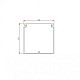Kablovski kanal PVC - kanalica 60x60mm 2m ME-60x60mm