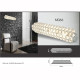 Zidna lampa hrom 3xG9 Max.40W M066-3