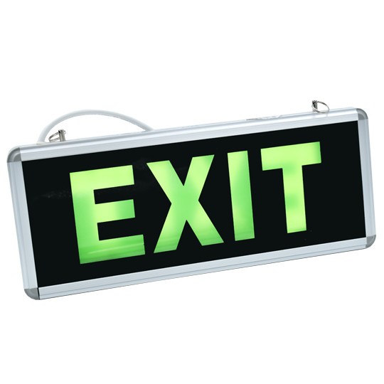 Punjiva lampa dvostrano osvetljenje crna 1W IP40 6 LED EXIT M618L