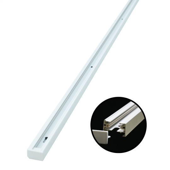 Šina bela metalna za LED i GU10 šinski reflektor 1.5m 220V