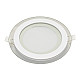 Ugradni okrugli LED panel beli 12W 6500K stakleni MPC12