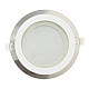 Ugradni okrugli LED panel beli 12W 6500K stakleni MPC12