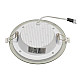 Ugradni okrugli LED panel beli 12W 6500K stakleni MPC12