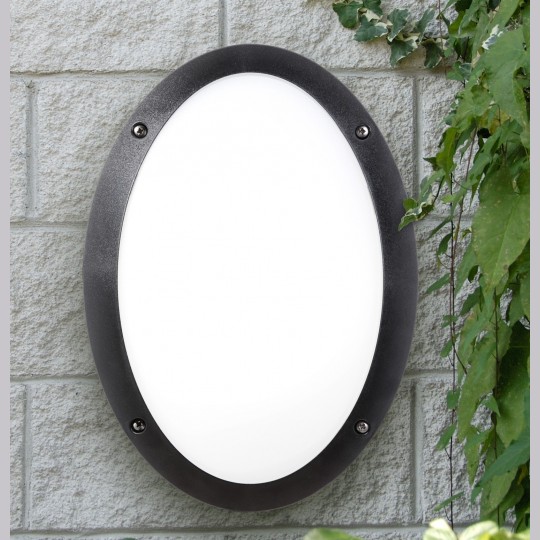 Zidna/plafonska lampa crna Maddi IP66 1xE27 1V3.000.000.E27 Fumagalli