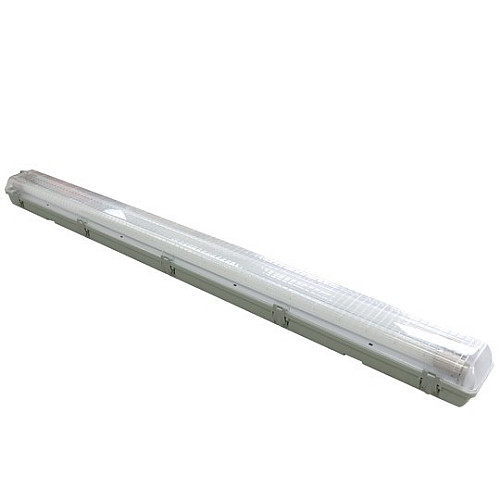 LED vodonepropusna svetiljka 2x18W 6500K IP65 1265mm single end sa uključenim LED cevima PC-polikarbonat poklopac prolazna M205601