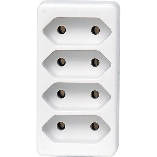 EURO četvorostruki razvodnik 2.5A 250V 575W PM-40