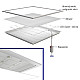 LED panel beli 40W 4000K ram nadgradni 600x600 BACKSIDE LIGHT 3600lm M203422-N