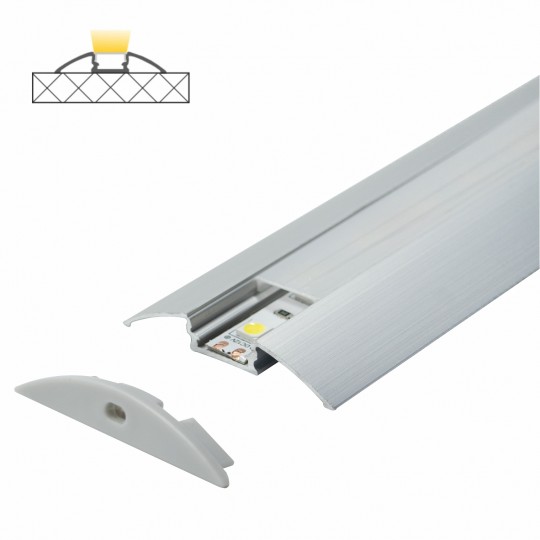 Aluminijumski profil za LED trake podni set sa difuzorom 7.8x52x2000mm MA608 Mitea Lighting