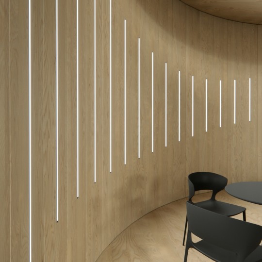 Aluminijumski profil za LED trake crni ugradno-nadgradni set sa difuzorom 7x24.7x2000mm M508-C Mitea Lighting