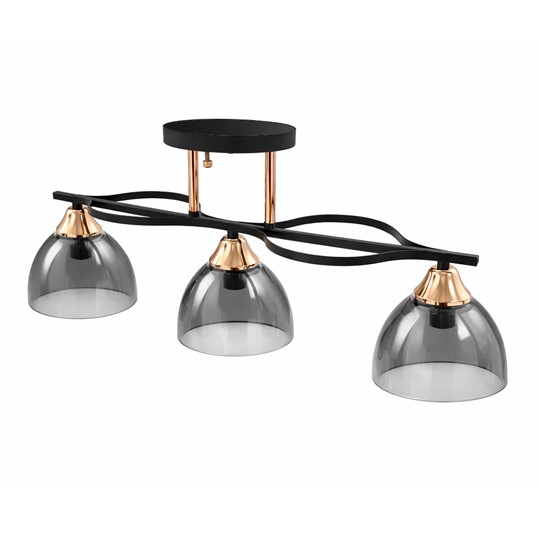 Luster crni hrom- 3xE27 Max.60W/220V M10730-3 Mitea Lighting