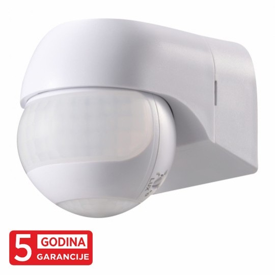 Senzor pokreta beli IP44 L80xW55.5xH68mm M277-ST11M