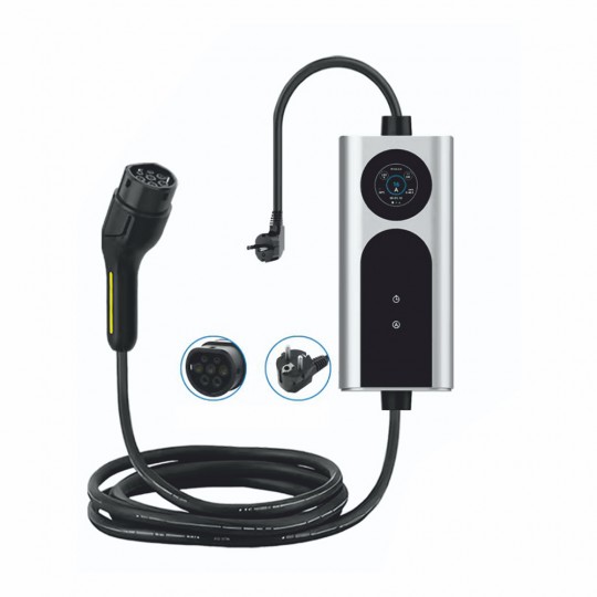 Prenosivi EV punjač 16A 3.5KW IP67 sa ekranom 2 inča SY-IC3-AC1.0-16AS+SY-IP2-AC3.0-16AS ME-Q17