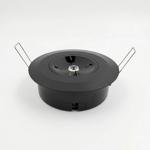Punjiva ugradna/nadgradna lampa crna 1xLED 1,5W 6500K M626L