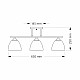 Luster crni hrom- 3xE27 Max.60W/220V M10730-3 Mitea Lighting