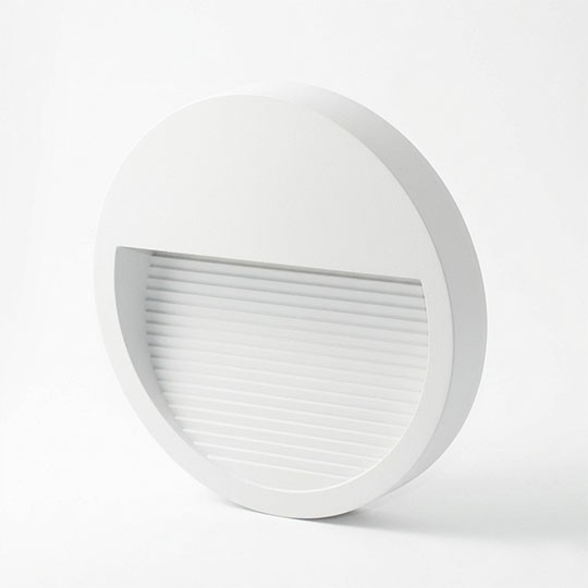 Zidna lampa bela 6W 4000K IP65 Ø125xH18mm LED -spoljna nadgradna 40lm M953015 Mitea Lighting