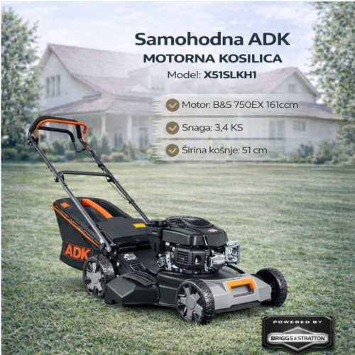 Motorna kosilica Briggs&Stratton ADK X51 B&S 750EX 161cc