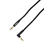 Aux Kabel Aspor A231 3,5mm 90 degrees 1m crni