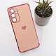 Maska Heart Frame za Samsung A16 5G/ A166B roze
